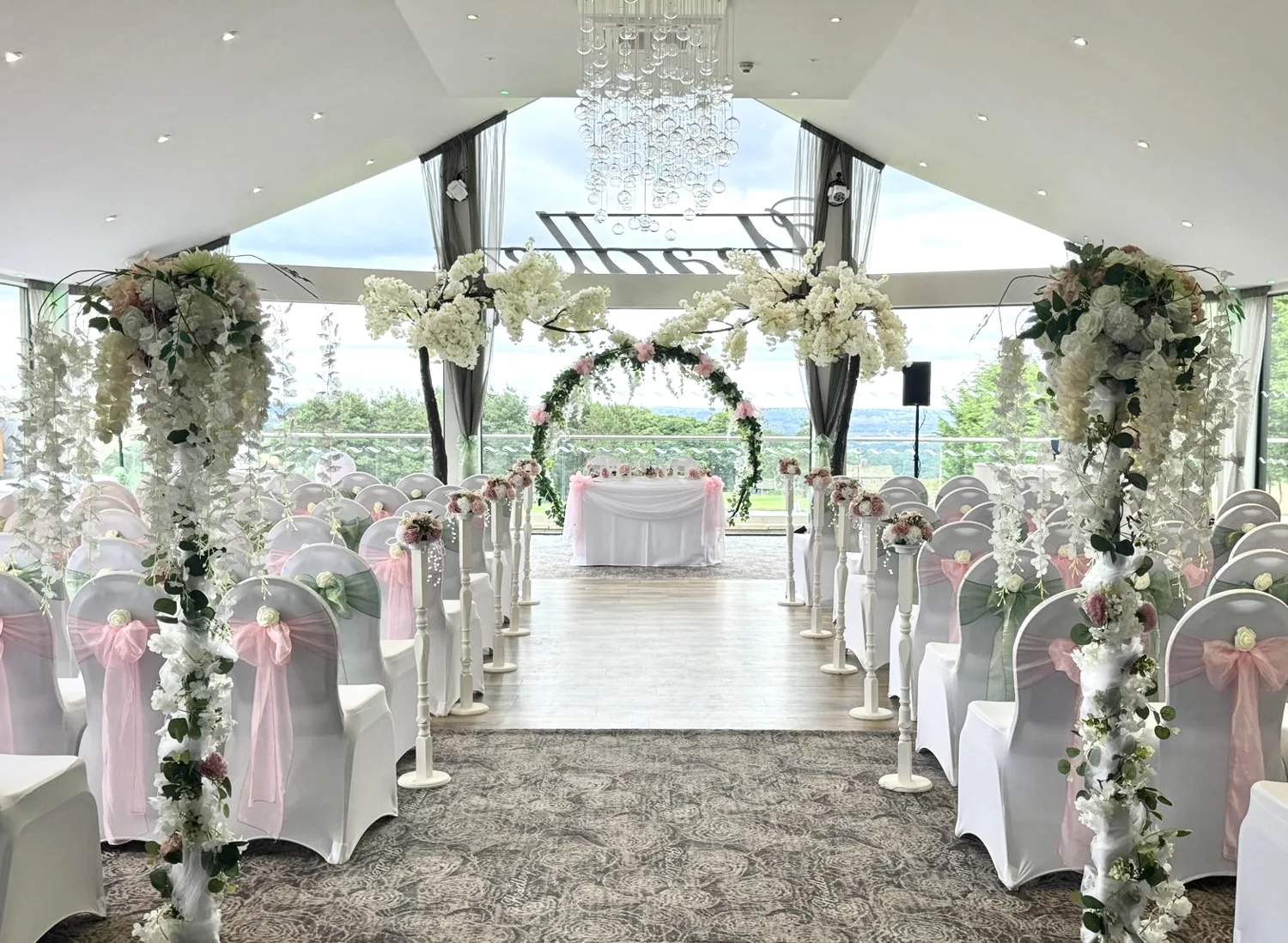 Elegant venue chair styling